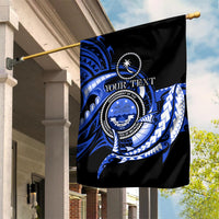 Personalised Chuuk FSM Culture Day Garden Flag Hammerhead Shark Tattoo 2024 LT9 House Flag Blue - Polynesian Pride