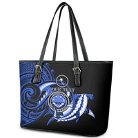 Personalised Chuuk FSM Culture Day Leather Tote Bag Hammerhead Shark Tattoo 2024 LT9 - Polynesian Pride