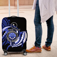 Personalised Chuuk FSM Culture Day Luggage Cover Hammerhead Shark Tattoo 2024 LT9 Blue - Polynesian Pride