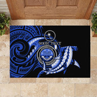 Personalised Chuuk FSM Culture Day Rubber Doormat Hammerhead Shark Tattoo 2024 LT9 - Polynesian Pride
