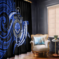 Personalised Chuuk FSM Culture Day Window Curtain Hammerhead Shark Tattoo 2024 LT9 - Polynesian Pride
