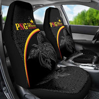 Papua New Guinea 50th Independence Day Car Seat Cover Simple Oro Tapa Pattern - Polynesian Pride