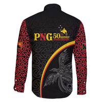 Papua New Guinea 50th Independence Day Family Matching Summer Maxi Dress and Hawaiian Shirt Simple Oro Tapa Pattern LT9 - Polynesian Pride