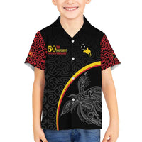 Papua New Guinea 50th Independence Day Hawaiian Shirt Simple Oro Tapa Pattern - Polynesian Pride