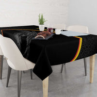 Papua New Guinea 50th Independence Day Tablecloth Simple Oro Tapa Pattern - Polynesian Pride