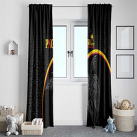 Papua New Guinea 50th Independence Day Window Curtain Simple Oro Tapa Pattern LT9 - Polynesian Pride