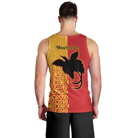 Papua New Guinea Oro Tapa Personalised Men Tank Top Simple Bird of Paradise Style LT9 - Polynesian Pride