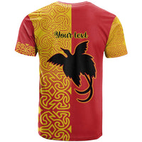 Papua New Guinea Oro Tapa Personalised T Shirt Simple Bird of Paradise Style LT9 - Polynesian Pride