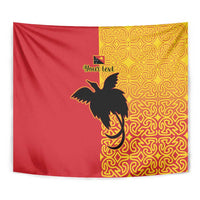 Papua New Guinea Oro Tapa Personalised Tapestry Simple Bird of Paradise Style - Polynesian Pride
