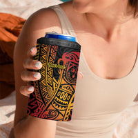 Papua New Guinea Sepik Personalised 4 in 1 Can Cooler Tumbler PNG Bird of Paradise Tattoo LT9 - Polynesian Pride