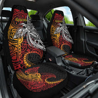 Papua New Guinea Sepik Personalised Car Seat Cover PNG Bird of Paradise Tattoo - Polynesian Pride