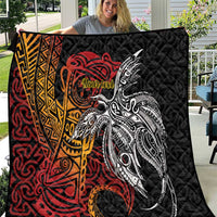 Papua New Guinea Sepik Personalised Quilt PNG Bird of Paradise Tattoo - Polynesian Pride