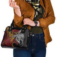 Papua New Guinea Sepik Personalised Shoulder Handbag PNG Bird of Paradise Tattoo LT9 - Polynesian Pride