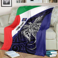 Personalised PNG Bougainville Blanket Bird of Paradise Tattoo Flag Motif LT9 - Polynesian Pride