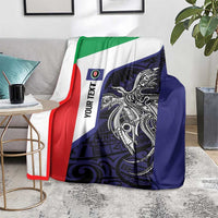 Personalised PNG Bougainville Blanket Bird of Paradise Tattoo Flag Motif LT9 - Polynesian Pride