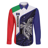 Personalised PNG Bougainville Family Matching Tank Maxi Dress and Hawaiian Shirt Bird of Paradise Tattoo Flag Motif - Polynesian Pride