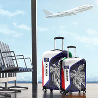 Personalised PNG Bougainville Luggage Cover Bird of Paradise Tattoo Flag Motif - Polynesian Pride