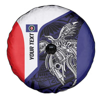 Personalised PNG Bougainville Spare Tire Cover Bird of Paradise Tattoo Flag Motif LT9 - Polynesian Pride
