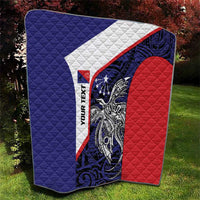 Personalised PNG Central Province Quilt Bird of Paradise Tattoo Flag Motif - Polynesian Pride