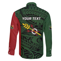 Personalised PNG Chimbu Province Family Matching Puletasi and Hawaiian Shirt Bird of Paradise Tattoo Flag Motif - Polynesian Pride