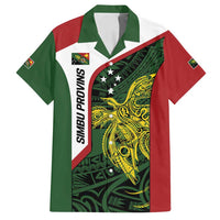 Personalised PNG Chimbu Province Family Matching Tank Maxi Dress and Hawaiian Shirt Bird of Paradise Tattoo Flag Motif - Polynesian Pride