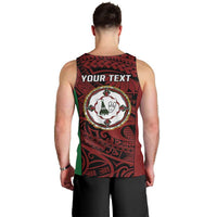 Personalised PNG East New Britain Province Men Tank Top Bird of Paradise Tattoo Flag Motif LT9 - Polynesian Pride