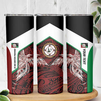 Personalised PNG East New Britain Province Skinny Tumbler Bird of Paradise Tattoo Flag Motif LT9 - Polynesian Pride