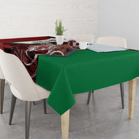 Personalised PNG East New Britain Province Tablecloth Bird of Paradise Tattoo Flag Motif - Polynesian Pride