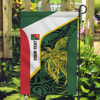 Personalised PNG East Sepik Province Garden Flag Bird of Paradise Tattoo Flag Motif LT9 Garden Flag Green - Polynesian Pride