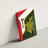 Personalised PNG Eastern Highlands Canvas Wall Art Bird of Paradise Tattoo Flag Motif - Polynesian Pride