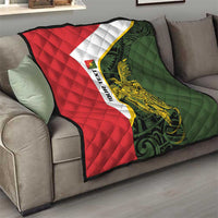 Personalised PNG Eastern Highlands Quilt Bird of Paradise Tattoo Flag Motif - Polynesian Pride