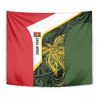 Personalised PNG Eastern Highlands Tapestry Bird of Paradise Tattoo Flag Motif - Polynesian Pride