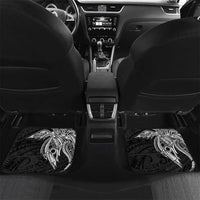 Personalised PNG Madang Province Car Mats Bird of Paradise Tattoo Flag Motif - Polynesian Pride
