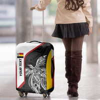 Personalised PNG Madang Province Luggage Cover Bird of Paradise Tattoo Flag Motif - Polynesian Pride