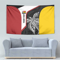 Personalised PNG Madang Province Tapestry Bird of Paradise Tattoo Flag Motif - Polynesian Pride