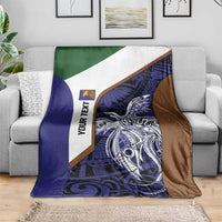 Personalised PNG Manus Province Blanket Bird of Paradise Tattoo Flag Motif LT9 - Polynesian Pride