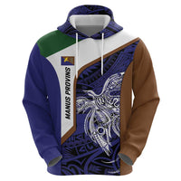 Personalised PNG Manus Province Hoodie Bird of Paradise Tattoo Flag Motif - Polynesian Pride