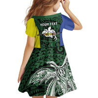 Personalised PNG Morobe Province Family Matching Mermaid Dress and Hawaiian Shirt Bird of Paradise Tattoo Flag Motif - Polynesian Pride
