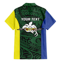 Personalised PNG Morobe Province Family Matching Mermaid Dress and Hawaiian Shirt Bird of Paradise Tattoo Flag Motif - Polynesian Pride