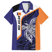 Personalised PNG New Ireland Hawaiian Shirt Bird of Paradise Tattoo Flag Motif - Polynesian Pride