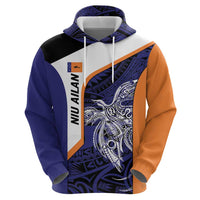 Personalised PNG New Ireland Hoodie Bird of Paradise Tattoo Flag Motif - Polynesian Pride
