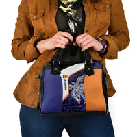 Personalised PNG New Ireland Shoulder Handbag Bird of Paradise Tattoo Flag Motif - Polynesian Pride