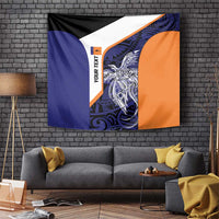 Personalised PNG New Ireland Tapestry Bird of Paradise Tattoo Flag Motif - Polynesian Pride