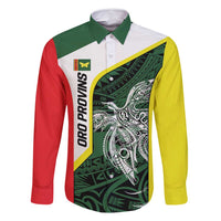 Personalised PNG Oro Province Family Matching Mermaid Dress and Hawaiian Shirt Bird of Paradise Tattoo Flag Motif - Polynesian Pride