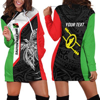 Personalised PNG Southern Highlands Province Hoodie Dress Bird of Paradise Tattoo Flag Motif - Polynesian Pride