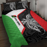 Personalised PNG Southern Highlands Province Quilt Bed Set Bird of Paradise Tattoo Flag Motif - Polynesian Pride