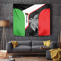 Personalised PNG Southern Highlands Province Tapestry Bird of Paradise Tattoo Flag Motif - Polynesian Pride