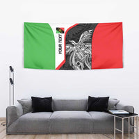 Personalised PNG Southern Highlands Province Tapestry Bird of Paradise Tattoo Flag Motif - Polynesian Pride