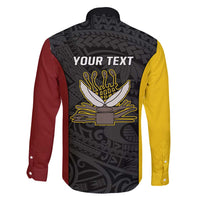 Personalised PNG Western Province Family Matching Mermaid Dress and Hawaiian Shirt Bird of Paradise Tattoo Flag Motif - Polynesian Pride