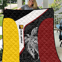 Personalised PNG Western Province Quilt Bird of Paradise Tattoo Flag Motif - Polynesian Pride